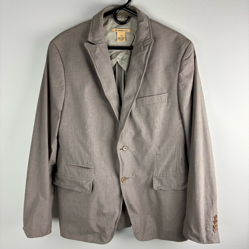 John Varvatos USA Blazer Men’s Size 42 Jacket Wire Inserts Casual Sport Coat